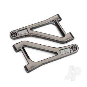 Traxxas Suspension arms, upper (left & right) (satin black chrome-plated) (assembled with hollow balls)