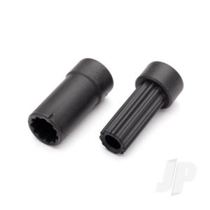 Traxxas Half shafts, center (internal splined, extra Short (1pc) / external splined, extra Short (1pc)) (plastic parts only)