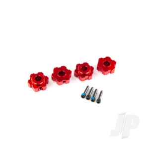 Traxxas Wheel Hex Hubs - Aluminum (Red-Anodized) (4) TRX8956R