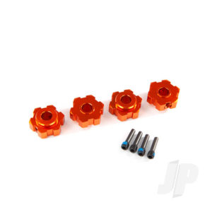 Traxxas Wheel Hex Hubs - Aluminum (Orange-Anodized) (4) TRX8956T
