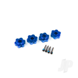 Traxxas Wheel Hex Hubs - Aluminum (Blue-Anodized) (4) TRX8956X
