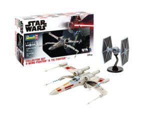 REVELL 1/57 & 1/65 X-WING AND TIE FIGHTER MODEL KIT STARTER SET