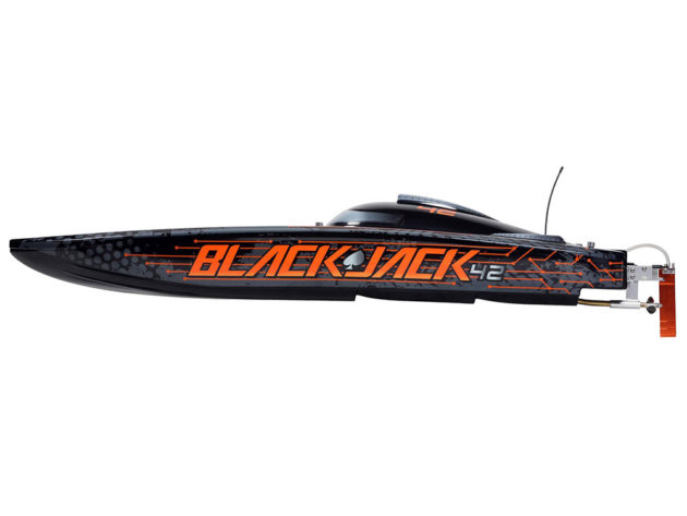 ProBoat Blackjack 42inch 8S Brushless Catamaran RTR - Black/Orange B-PRB08043T1