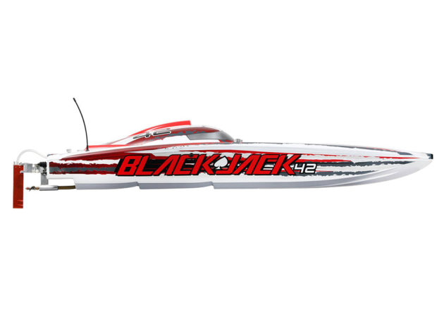 ProBoat Blackjack 42inch 8S Brushless Catamaran RTR - White/Red