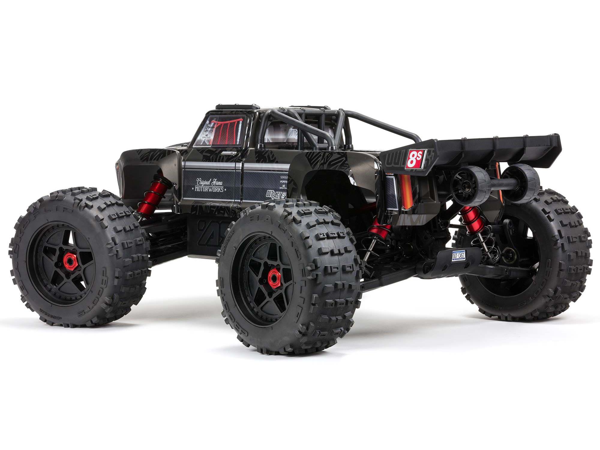 Arrma 1/5 OUTCAST 4WD EXtreme Bash Roller Stunt Truck - Black