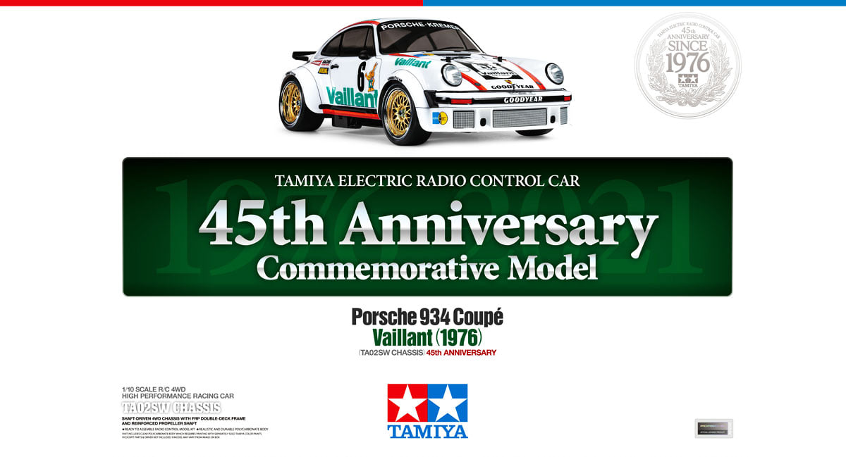 Tamiya Porsche 934 Coupe Vaillant 1976 TA02SW