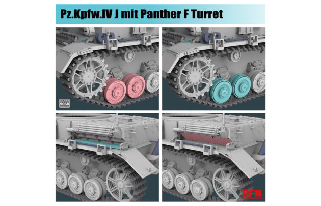 Rye Field Models Pz.Kpfw.IV J mit Panther F Turret # 5068 1/35