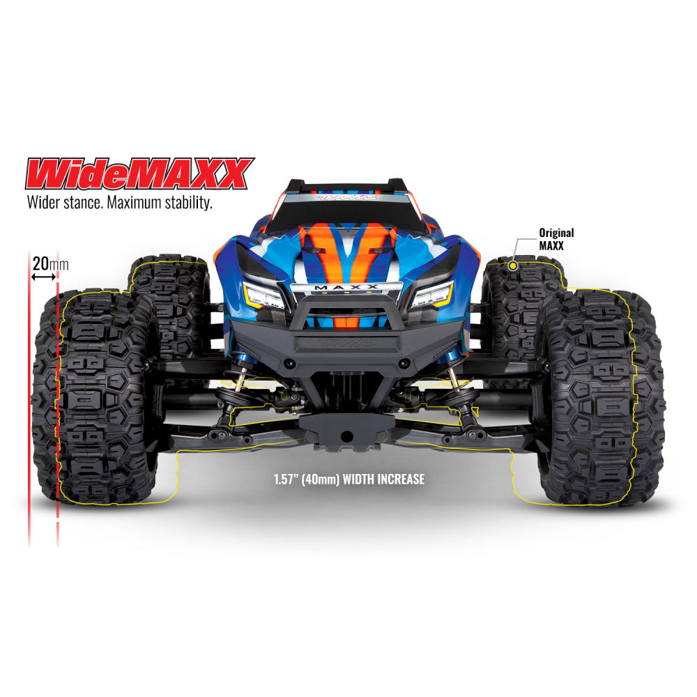 TRAXXAS RED MAXX WIDEMAXX VXL-4S 4X4 1:10 ARTR