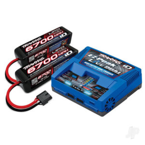 iD Completer Pack with 1x EZ-Peak Live Dual Charger & 2x LiPo 4S 6700mAh Battery