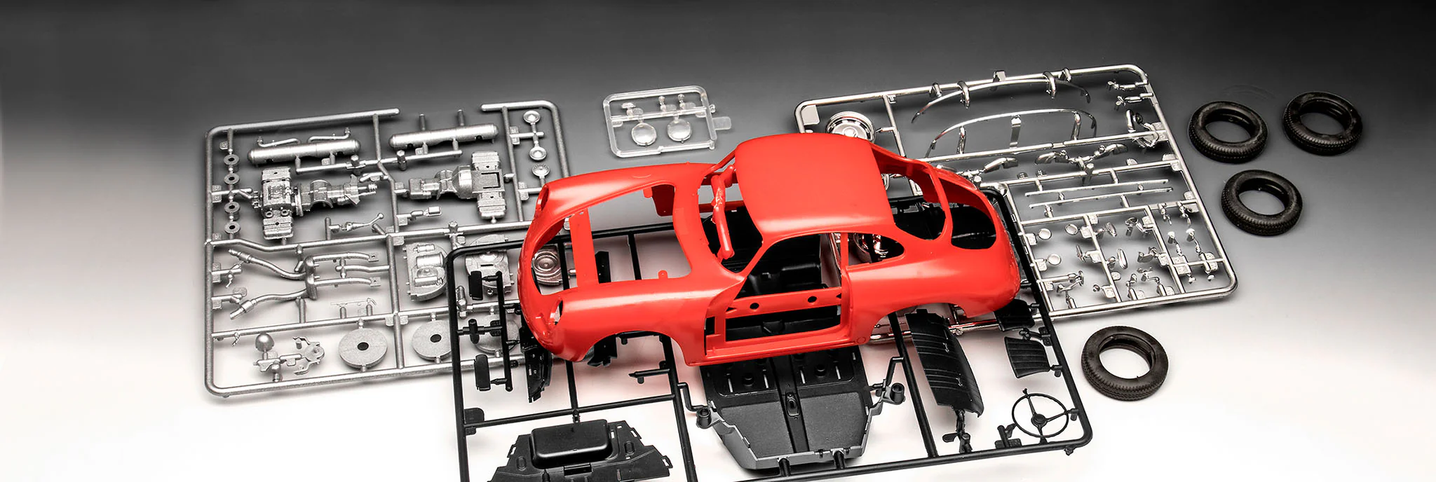 Revell 1/16 Porsche 356 Coupe Easy Click 07679 - Image 6