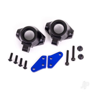 Traxxas Steering Blocks / Steering Block Arms (Blue Aluminium) TRX9637X