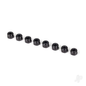 Traxxas Nuts 3mm Nylon Locking Black (8) TRX2745X