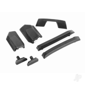 Traxxas Body Reinforcement Set Black Skid Pads (fits #9511 body) TRX9510