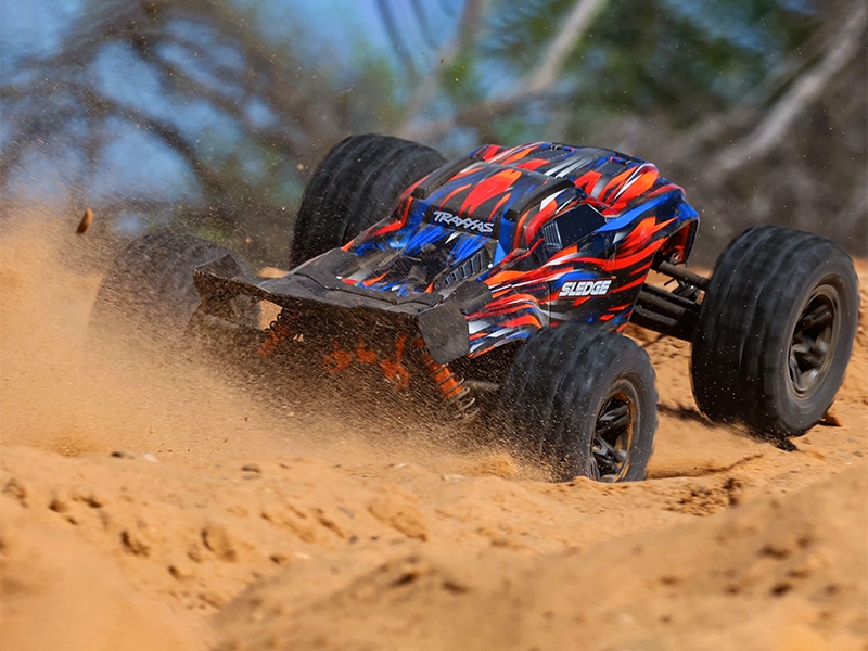 Traxxas Sledge Belted 1:8 4WD Brushless Electric Monster Truck - Orange
