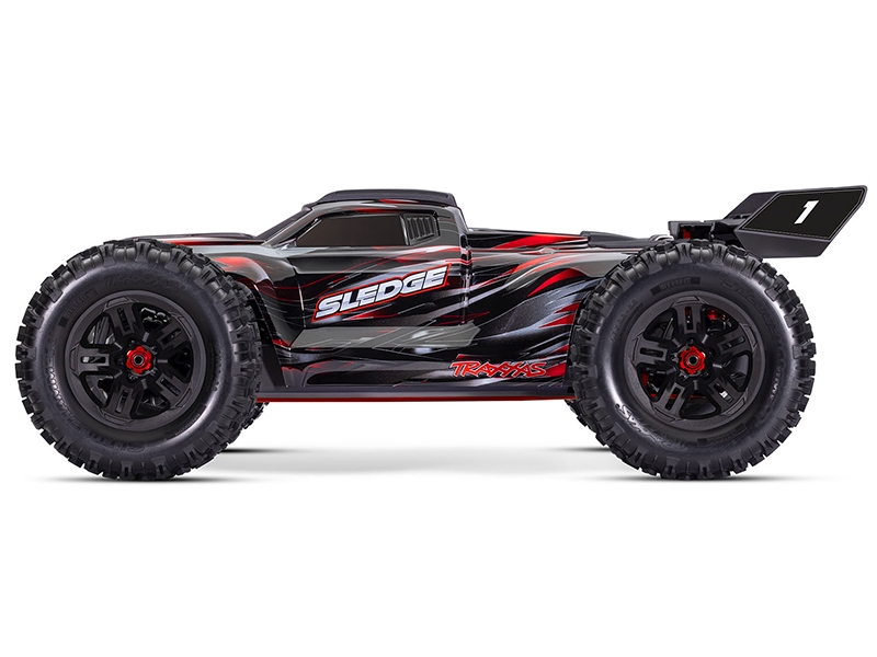 Traxxas Sledge Belted 1:8 4WD Brushless Electric Monster Truck - Red