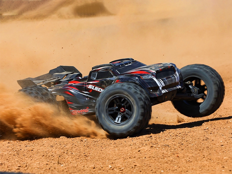 Traxxas Sledge Belted 1:8 4WD Brushless Electric Monster Truck - Red