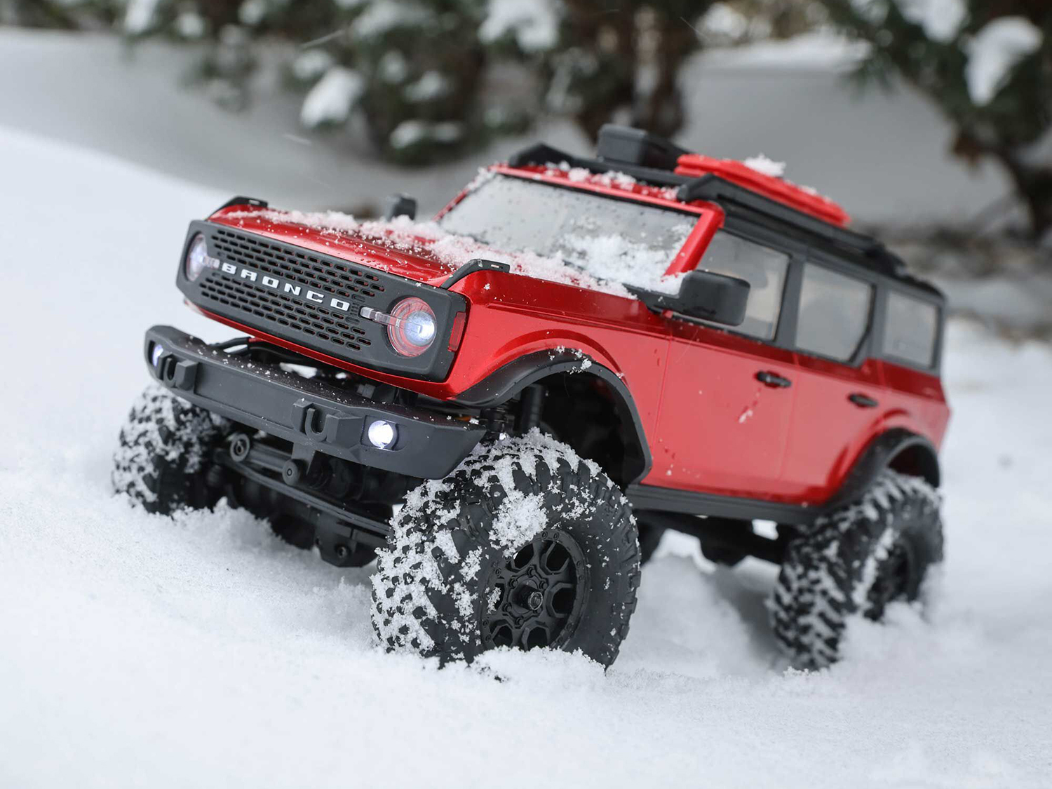 Axial SCX24 Ford Bronco 2021 4WD Truck RTR Red