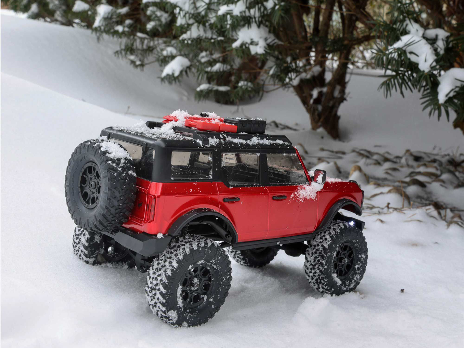 Axial SCX24 Ford Bronco 2021 4WD Truck RTR Red