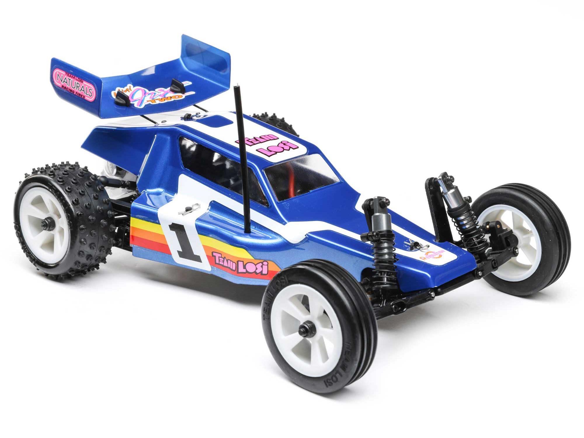 Losi 1/16 Mini JRX2 Brushed 2WD Buggy RTR Blue - Image 10
