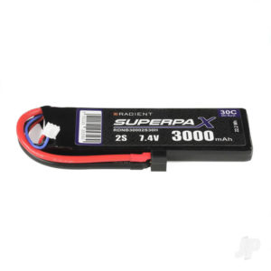 Radient LiPo 2S 3000mAh 7.4V 30C Deans (HCT)
