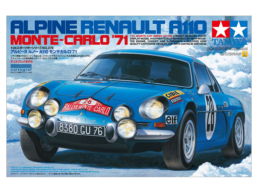 TAMIYA ALPINE A110 MONTE-CARLO '71 LTD 1/24 24278
