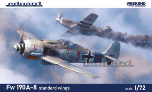 EDK7463 Eduard 1/72nd scale model kit Focke Wulf Fw 190A-8 standard wings