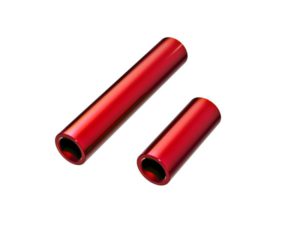 Traxxas TRX-4M 6061-T6 Aluminium Centre Female Driveshafts (Front and Rear) for use with 9751 - Red Anodised