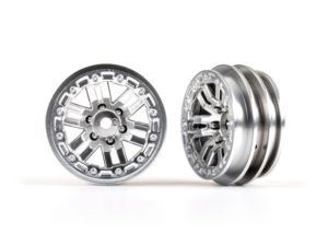 Traxxas Wheels 1.0in (Satin Chrome) (2)