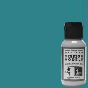 Mission Models Aotaki Blue Green Clear Coat ( Over Faded Alum ), 1oz