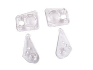 Traxxas Lenses, headlight (2), tail light (2) (fits 9712 body)