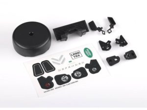 Traxxas Grille/ Side Mirrors/ Spare Tyre Cover/ Light Retainers (fits 9712 body)