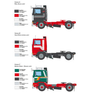Italeri 3957 Volvo F-12 Intercooler (Low Roof) W/Accessories 1:24