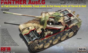 Rye Field Model Panther Ausf.G & full interior, cut away parts Kit 1:35 RM5019