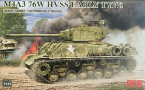 RYE FIELD M4A3 76W HVSS Early type D82081 turret T-66 track 1/35 RM5058