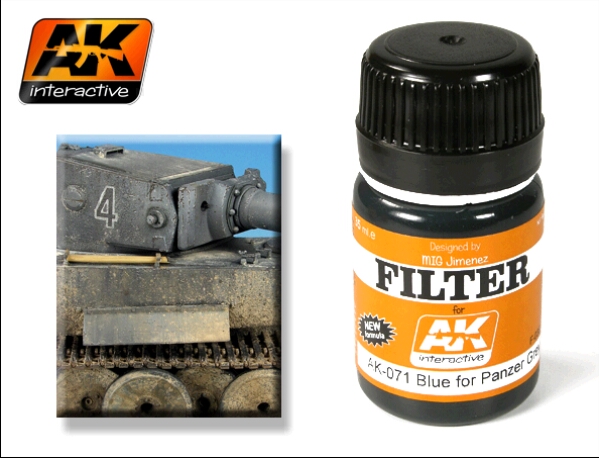 AK Interactive - 35ml Blue for Panzer Grey Filter