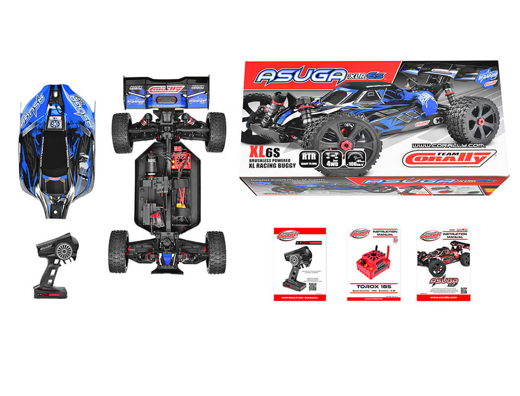 Corally Asuga XLR 6S RTR Brushless - Blue