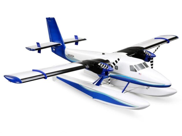 E-FLITE TWIN OTTER 1.2M BNF BASIC WITH FLOATS WITH AS3X & SAFE A-EFL300500