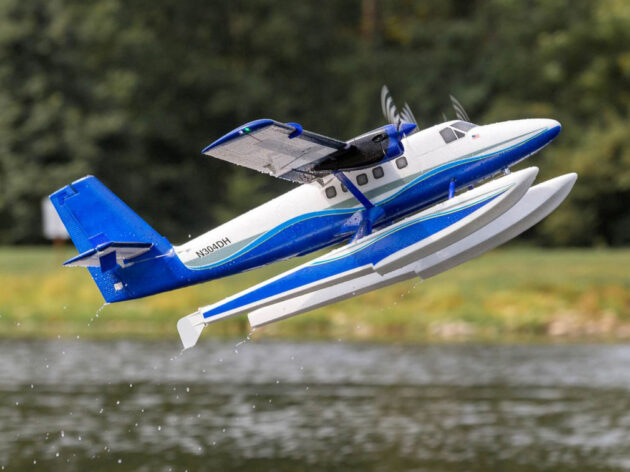 E-FLITE TWIN OTTER 1.2M BNF BASIC WITH FLOATS WITH AS3X & SAFE A-EFL300500