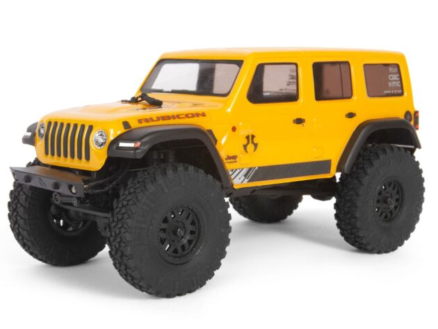 SCX24 2019 Jeep Wrangler JLU CRC 1/24 4WD-RTR Yellow