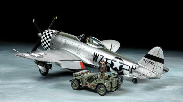 Tamiya P-47D Bubbletop & 4x4 LV 25214 1/48