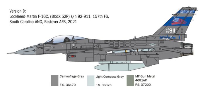 Italeri 1/48 Lockheed-Martin F-16C Fighting Falcon 2825