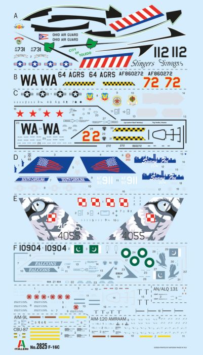 Italeri 1/48 Lockheed-Martin F-16C Fighting Falcon 2825