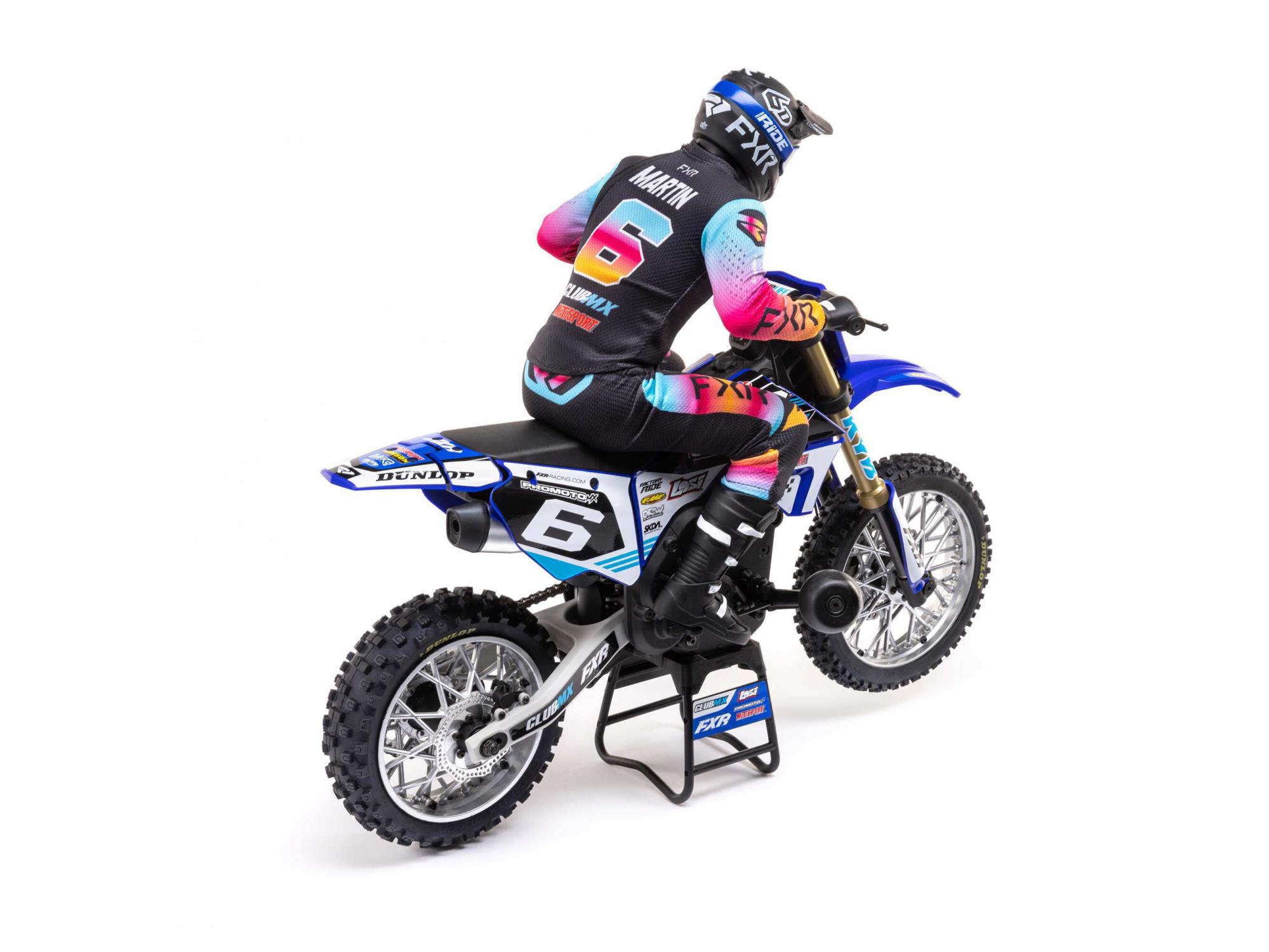 Losi 1/4 Promoto-MX Motorcycle RTR Club MX Blue C-LOS06000T2 - Image 3
