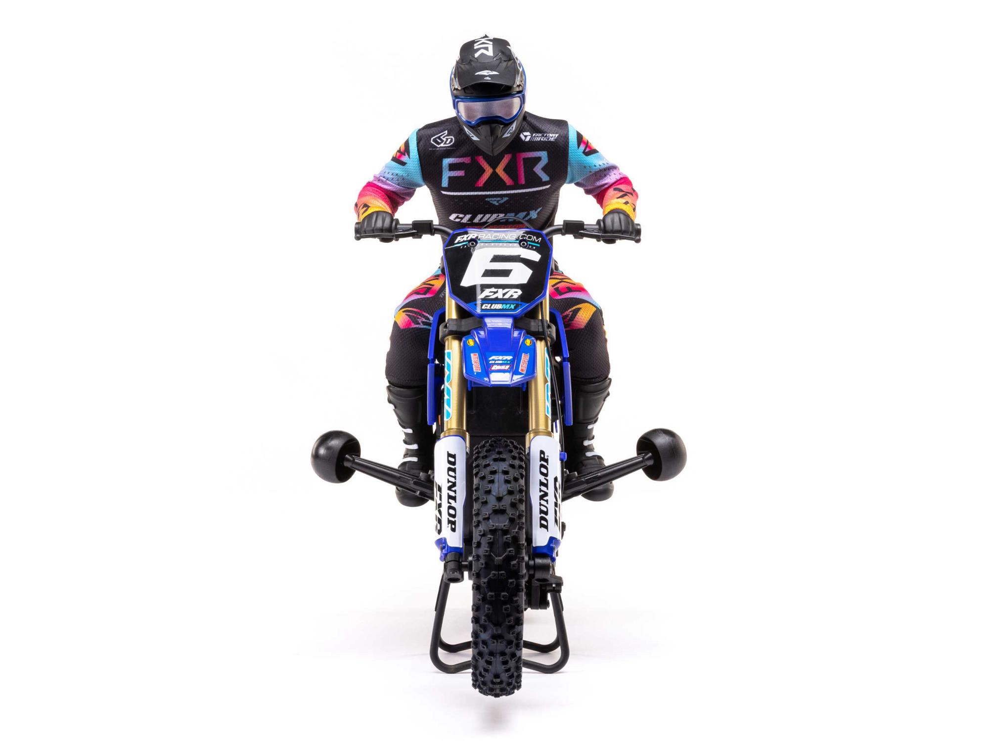 Losi 1/4 Promoto-MX Motorcycle RTR Club MX Blue C-LOS06000T2 - Image 9