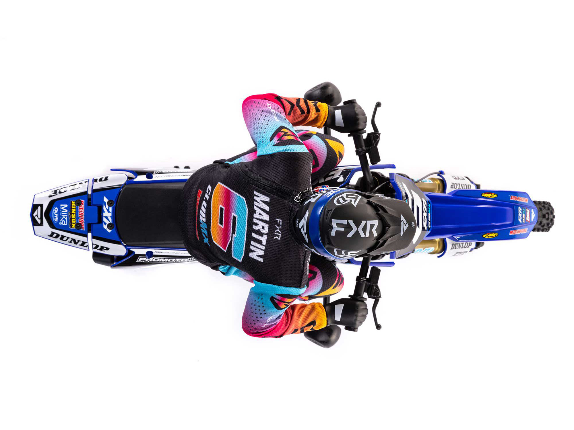 Losi 1/4 Promoto-MX Motorcycle RTR Club MX Blue C-LOS06000T2 - Image 11