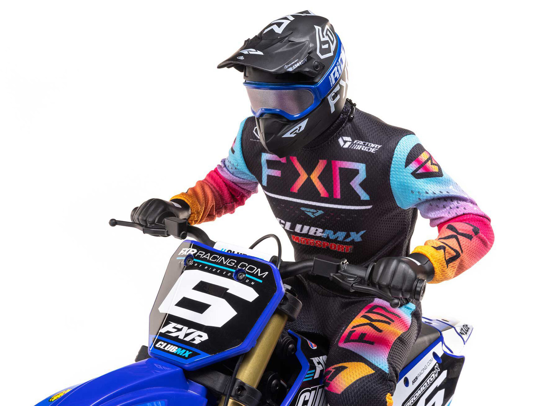 Losi 1/4 Promoto-MX Motorcycle RTR Club MX Blue C-LOS06000T2 - Image 8