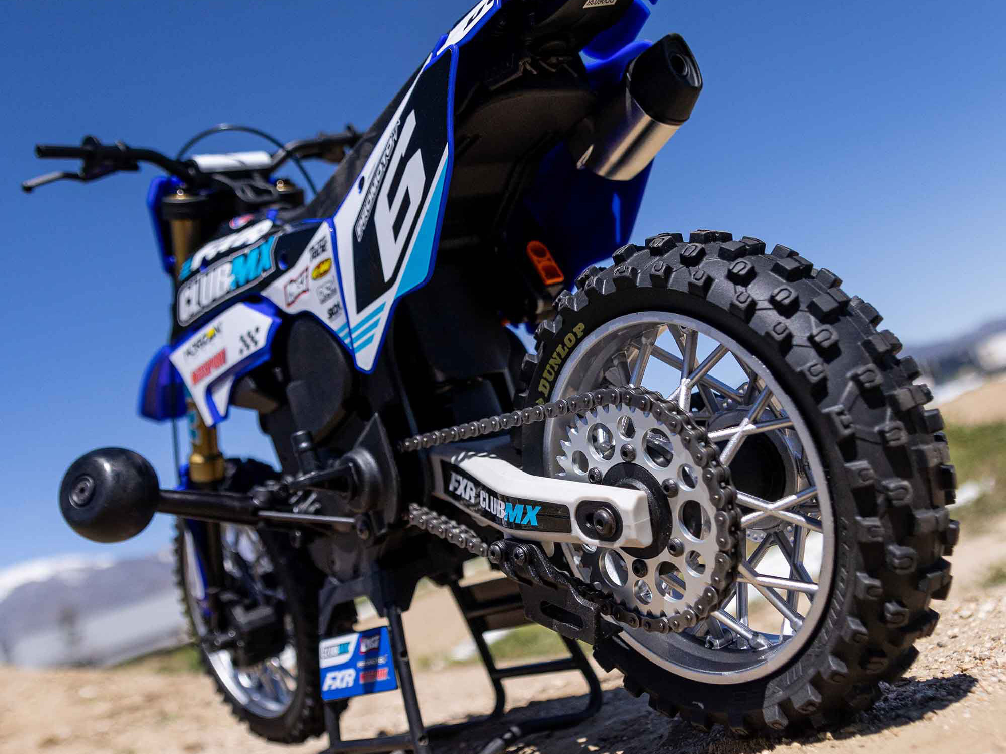 Losi 1/4 Promoto-MX Motorcycle RTR Club MX Blue C-LOS06000T2 - Image 24