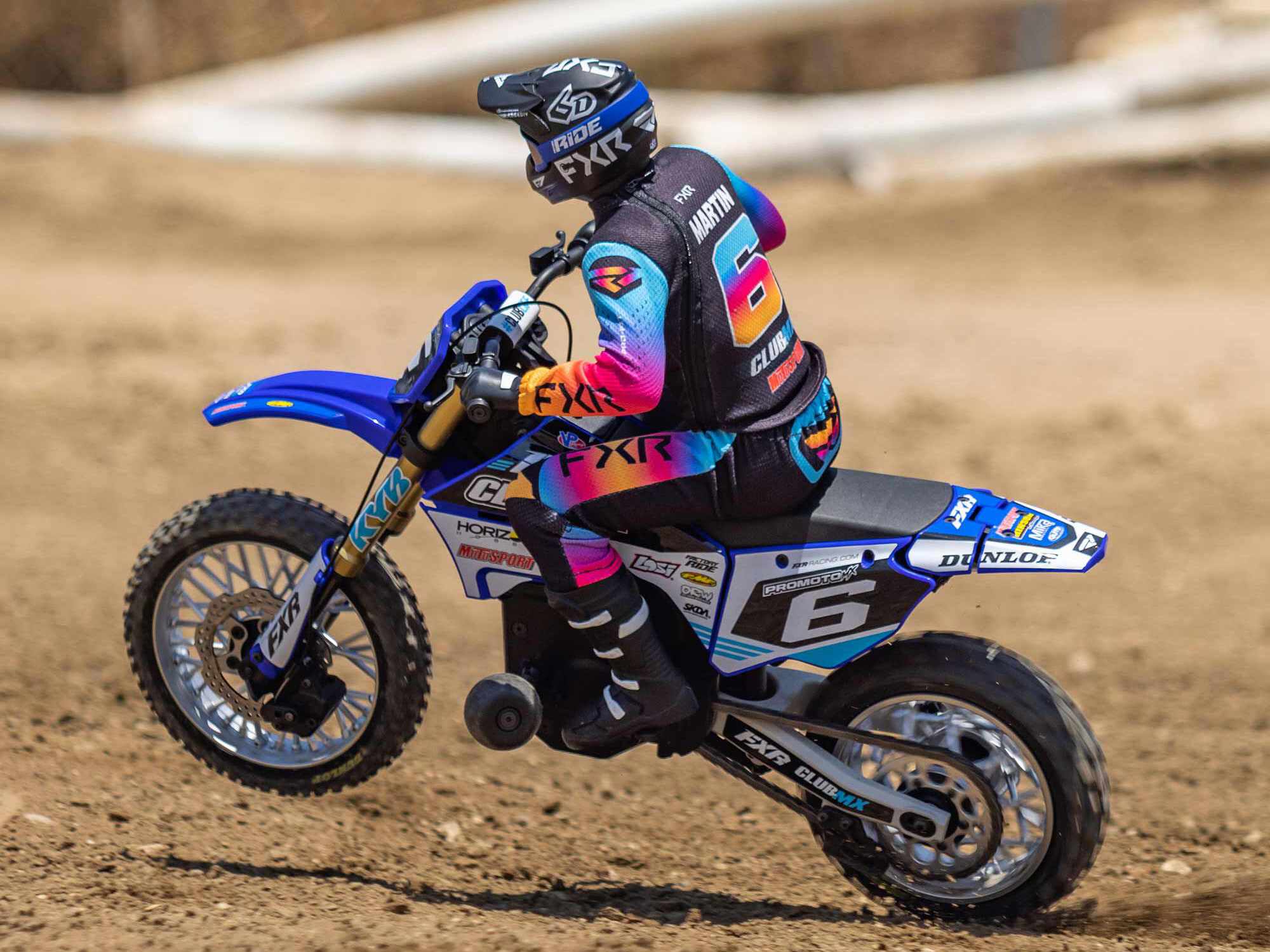 Losi 1/4 Promoto-MX Motorcycle RTR Club MX Blue C-LOS06000T2 - Image 19