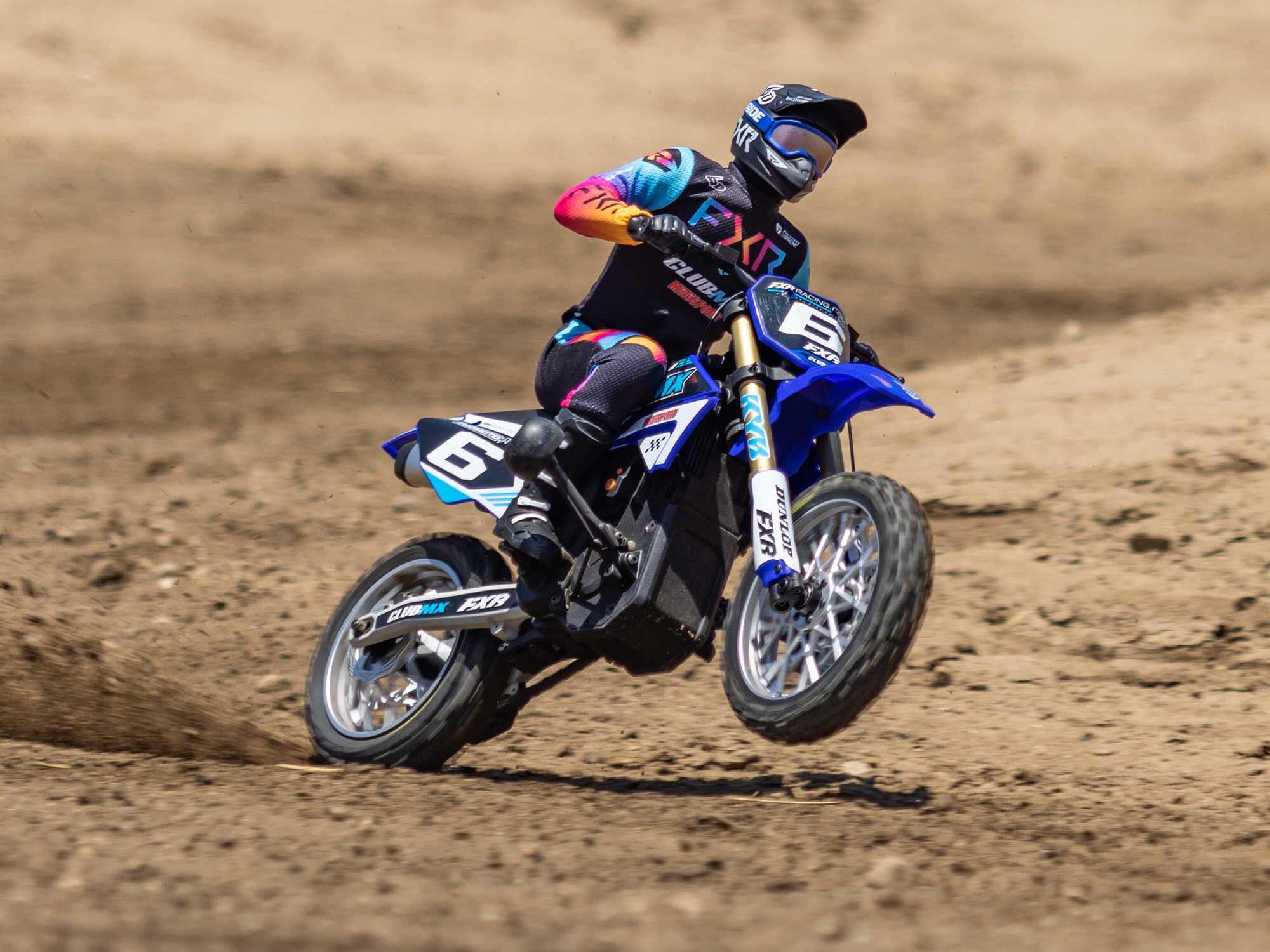 Losi 1/4 Promoto-MX Motorcycle RTR Club MX Blue C-LOS06000T2 - Image 17