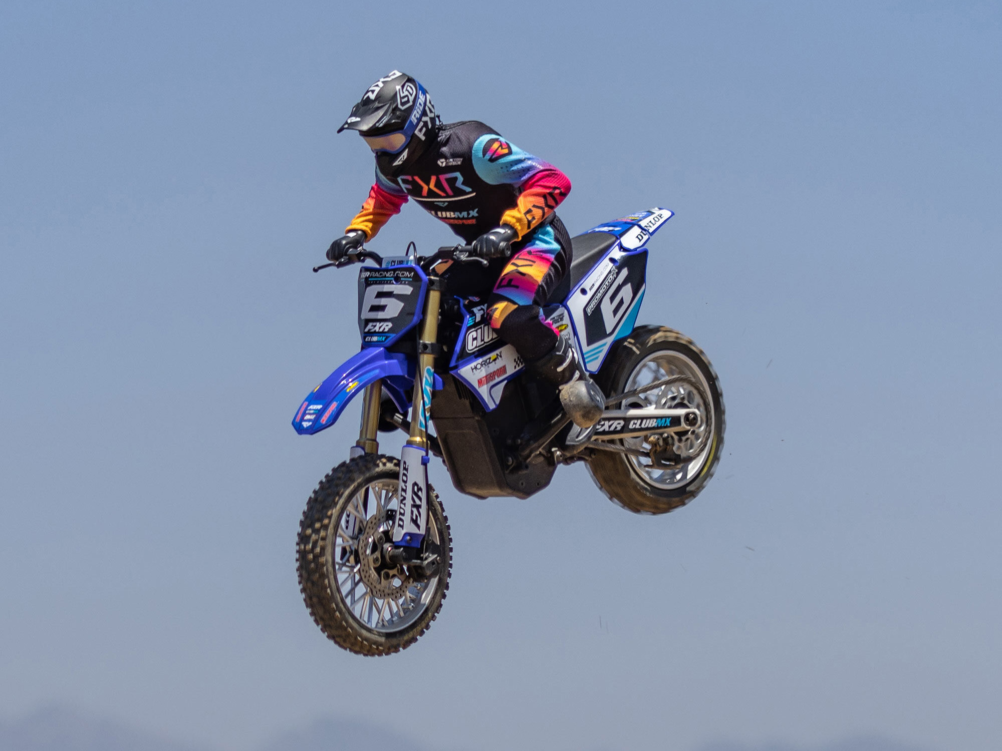 Losi 1/4 Promoto-MX Motorcycle RTR Club MX Blue C-LOS06000T2 - Image 16